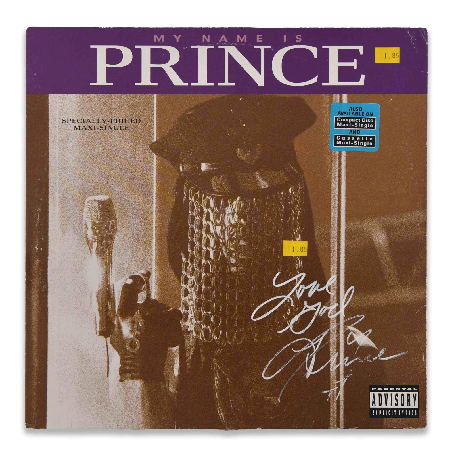 Prince - Signed My Name Is Prince LP: PRINCE - SIGNED MY NAME IS PRINCE LP Provenance and Authenticity: Prince — signed *My Name Is Prince* LP catalogued from consignor-supplied material and the visible characteristics documented for