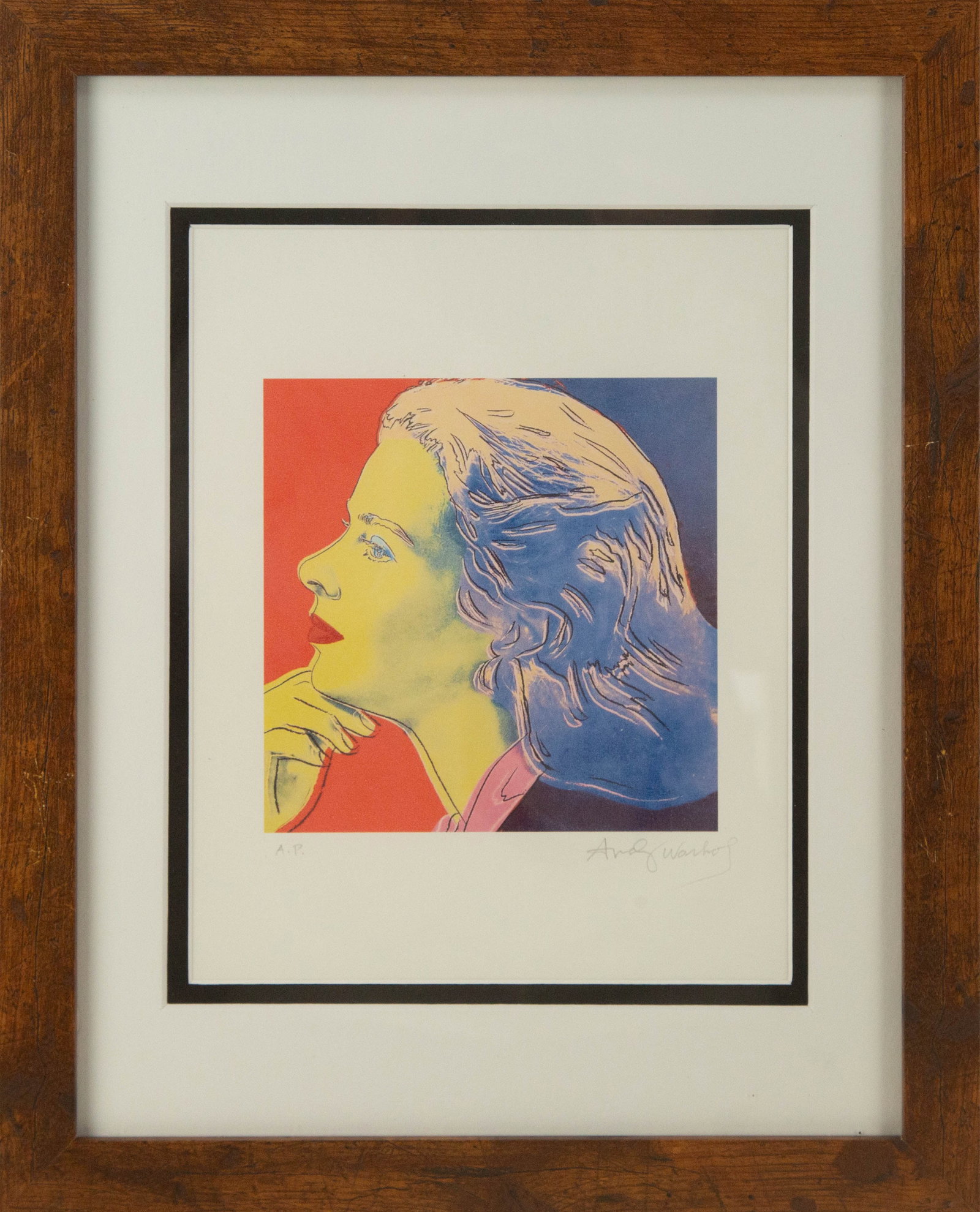 Andy Warhol ( American, 1928 - 1987 ) "Ingrid Bergman" Portrait Lithograph (1 of 8)