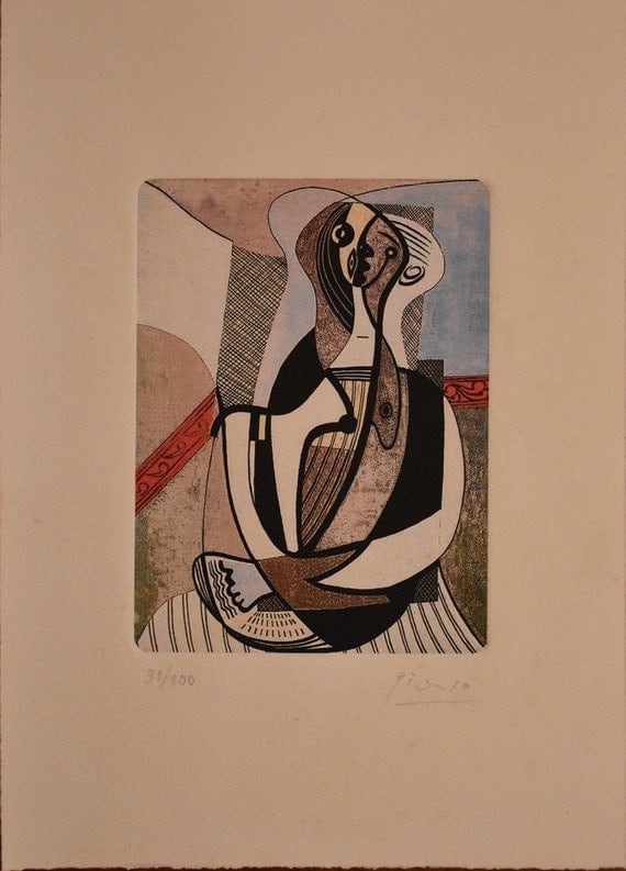 Pablo Picasso Etching on Arches paper (1 of 4)