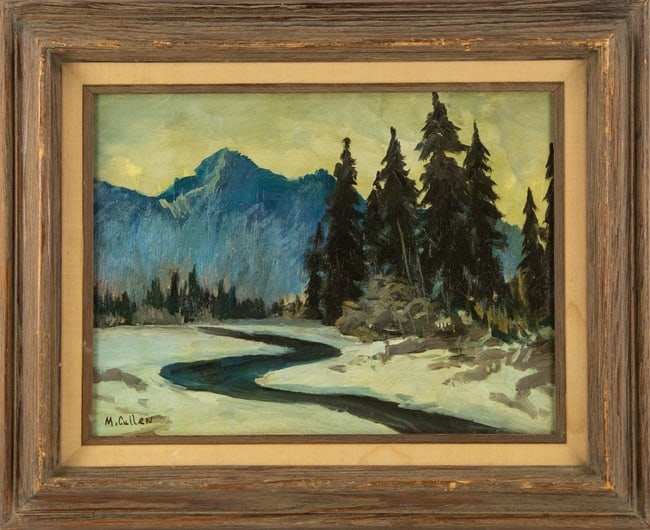 Maurice Galbraith Cullen ( 1866 - 1934 ) Landscape Oil On Canvas: Medium: Oil On Canvas Style: Landscape Painting Size: 12 x 16 inches Frame Size: 17.5 x 21.5 inches Condition: This artwork is in good overall condition for its age. Signature: Signed Artist: Maurice 