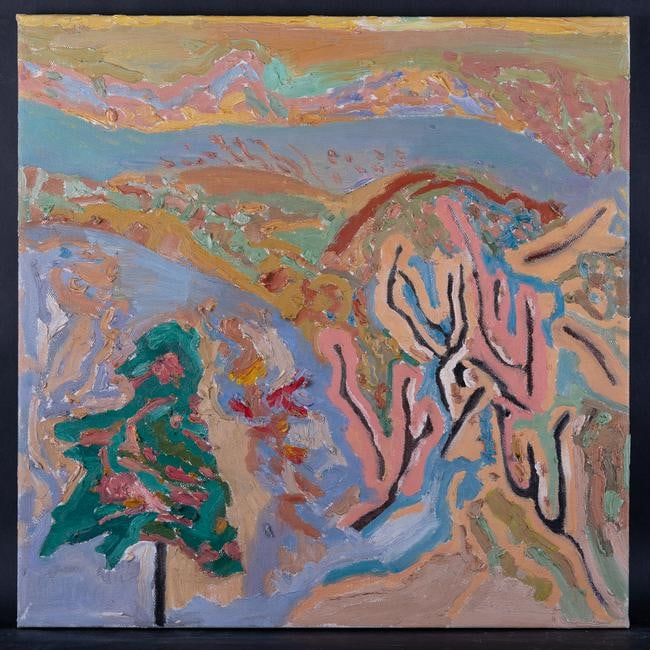 Fine Art Abstract Original Oil Painting By Fusen Yao: Medium: Oil on canvas Size: 19.5" x 19.5" Frame Size: None Age: 2000s Condition: Good, no damage seen Artist: Fusen Yao Great for collection or home decoration. Provenance: Direct from the artist. Gua