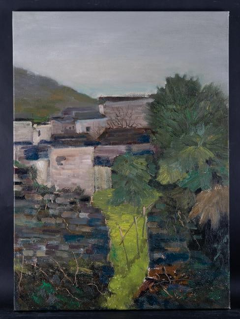 Fine Art Modernist Original Oil Painting By Zongjie Sun: Medium: Oil on canvas Size: 19.5" x 27" Frame Size: None Age: 2000s Condition: Good, no damage seen Artist: Zongjie Sun Great for collection or home decoration. Provenance: Direct from the artist. Gua