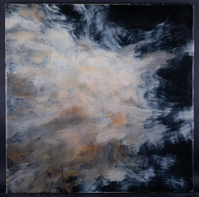 Fine Art Abstract Expressionist Oil Painting By Artist: Medium: Oil on canvas Size: 23.5" x 23.5" Frame Size: None Age: 2000s Condition: Good, no damage seen Artist: Guoxian Yu Great for collection or home decoration. Provenance: Direct from the artist. Gu