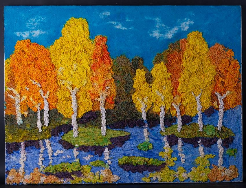 Fine Art Post Impressionist Impasto Oil By Artist Bei: Medium: Oil on canvas Size: 31.5" x 23.5" Frame Size: None Age: 2000s Condition: Good, no damage seen Artist: Bei Li Great for collection or home decoration. Provenance: Direct from the artist. Guaran