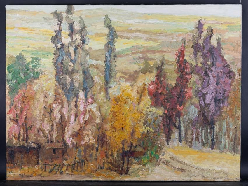 Fine Art Post Impressionsit Oil Painting By Artist Hui: Medium: Oil on canvas Size: 31.5" x 23.5" Frame Size: None Age: 2000s Condition: Good, no damage seen Artist: Hui Zhi Great for collection or home decoration. Provenance: Direct from the artist. Guara