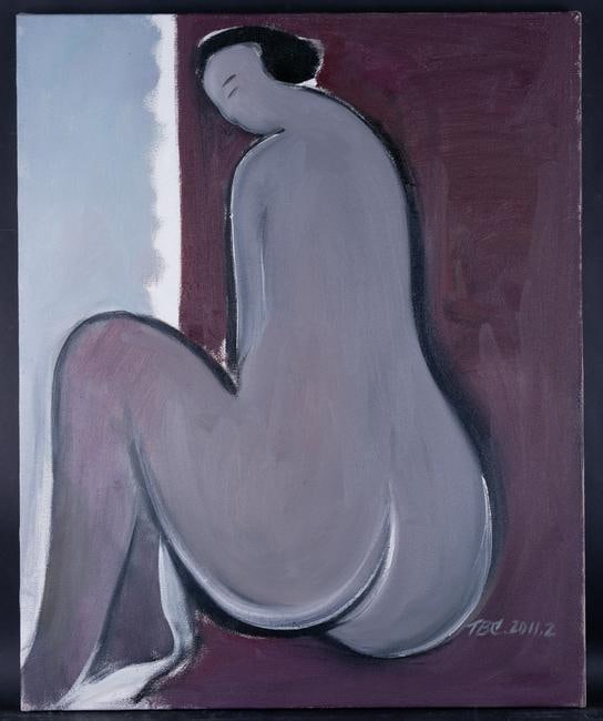 Fine Art Figurative Original Oil Painting By Artist: Medium: Oil on canvas Size: 25.5" x 31" Frame Size: None Age: 2000s Condition: Good, no damage seen Artist: Baochun Tao Tao Baochun(1965-) ,born in Liaoning Graduated from LuXun Academy of Fine Arts i