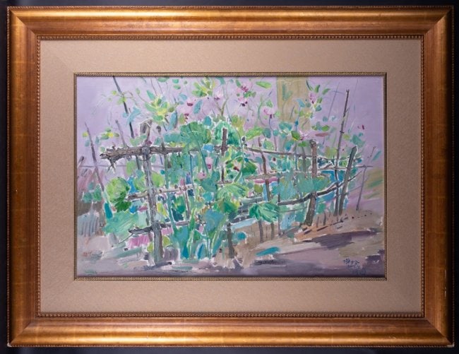 Fine Art Post Impressionist Original Oil Painting By: Medium: Oil on canvas Size: 35.5" x 23.5" Frame Size: 50" x 38" Age: 2000s Condition: Good, no damage seen Artist: Shaofei Xie Great for collection or home decoration. Provenance: Direct from the arti