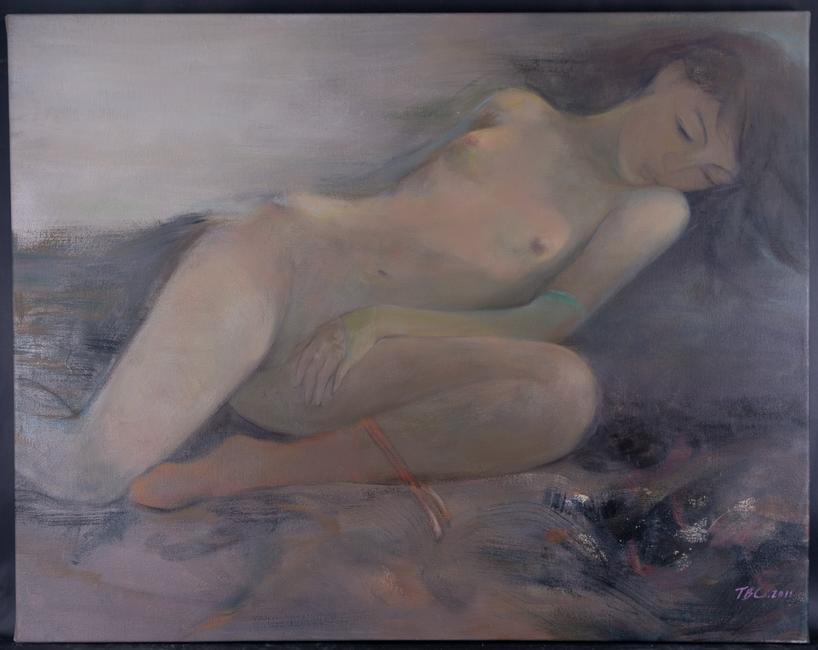 Fine Art Figurative Original Oil Painting By Artist (1 of 6)