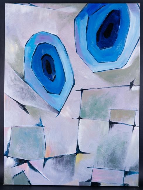 Fine Art Abstract Original OIl Painting By Artist Silu: Medium: Oil on canvas Size: 22" x 30" Frame Size: None Age: 2000s Condition: Good, no damage seen Artist: Silu Niu Great for collection or home decoration. Provenance: Direct from the artist. Guarante