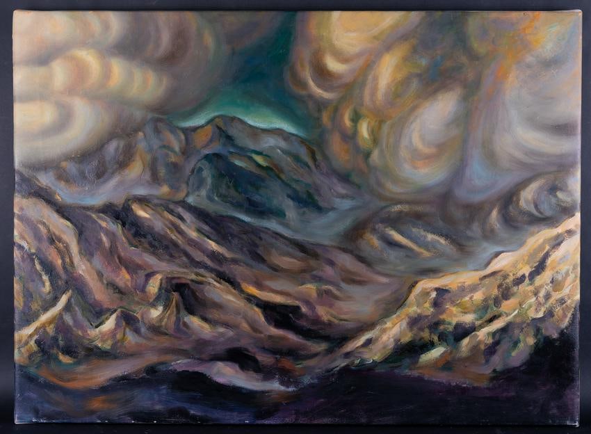 Fine Art Abstract Original OIl Painting By Artist: Medium: Oil on canvas Size: 21.5" x 29.5" Frame Size: None Age: 2000s Condition: Good, no damage seen Artist: Jiawang Jiang Great for collection or home decoration. Provenance: Direct from the artist.