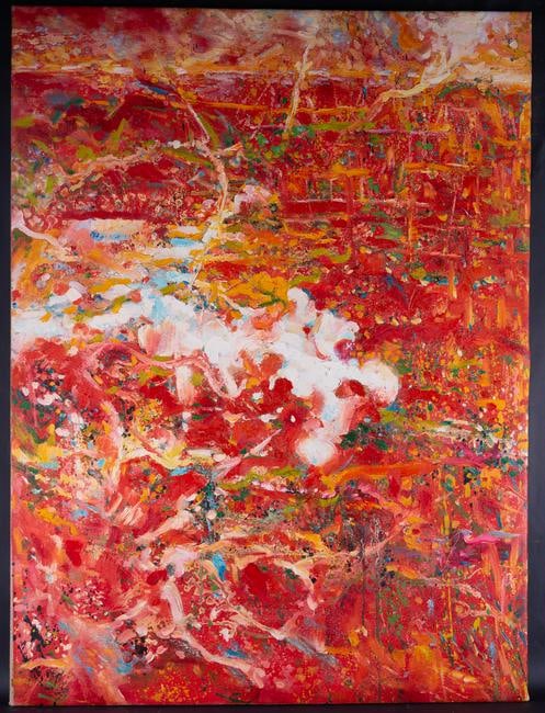 Fine Art Abstract Original OIl Painting By Artist: Medium: Oil on canvas Size: 38" x 50.5" Frame Size: None Age: 2000s Condition: Good, no damage seen Artist: Baochun Tao Tao Baochun(1965-) ,born in Liaoning Graduated from LuXun Academy of Fine Arts i