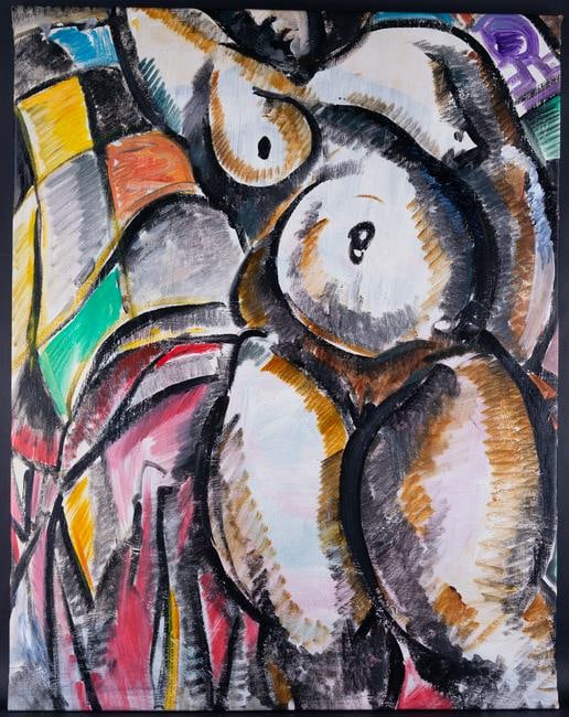 Fine Art Abstract Original Oil Painting By Artist: Medium: Oil on canvas Size: 29" x 37" Frame Size: None Age: 2000s Condition: Good, no damage seen Artist: Guoqiang Kang Great for collection or home decoration. Provenance: Direct from the artist. Gua