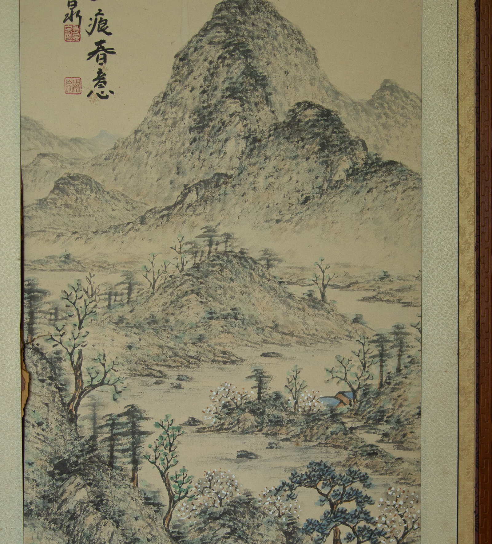 Eight - panel Chinese landscape screen - 2