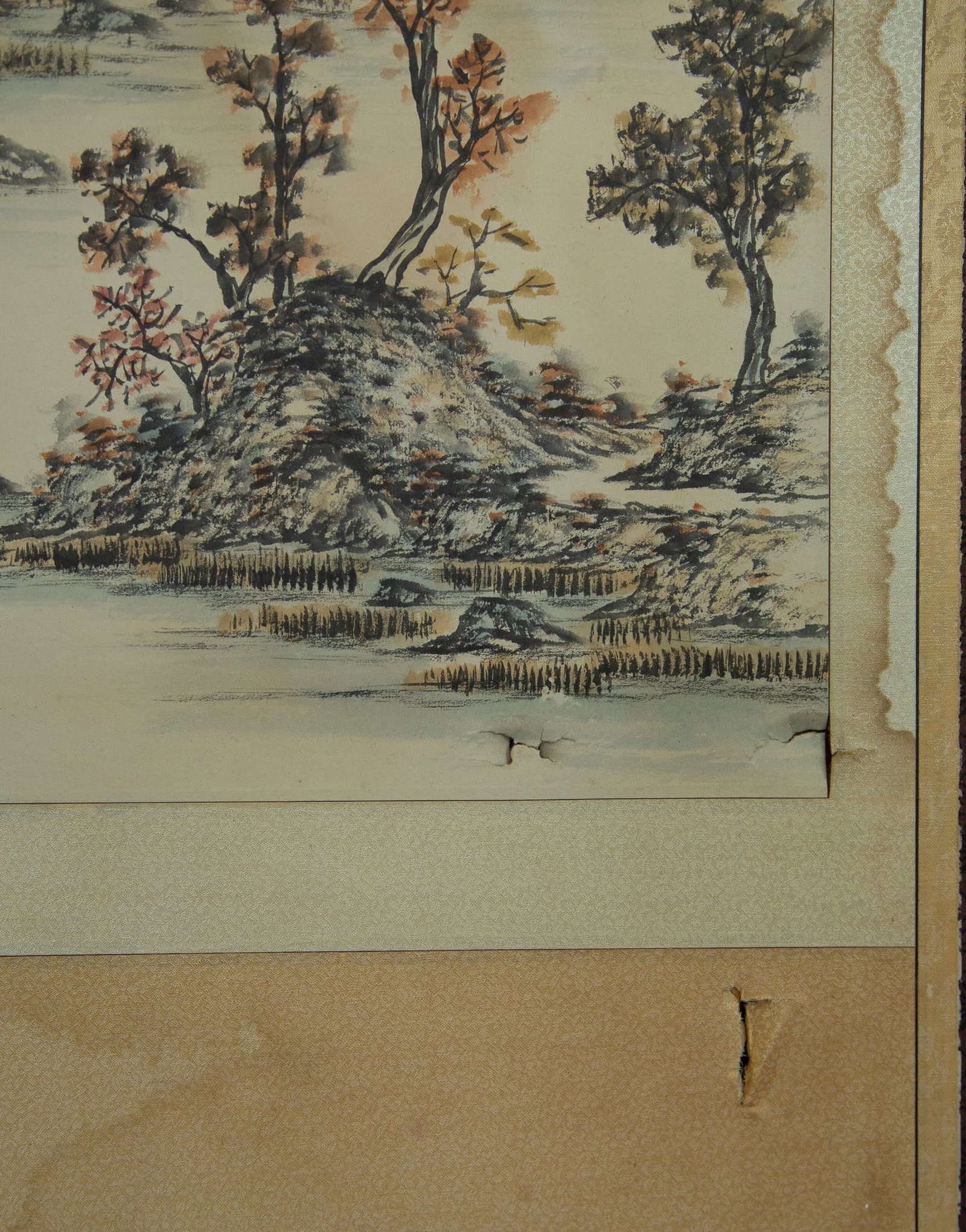 Eight - panel Chinese landscape screen - 5