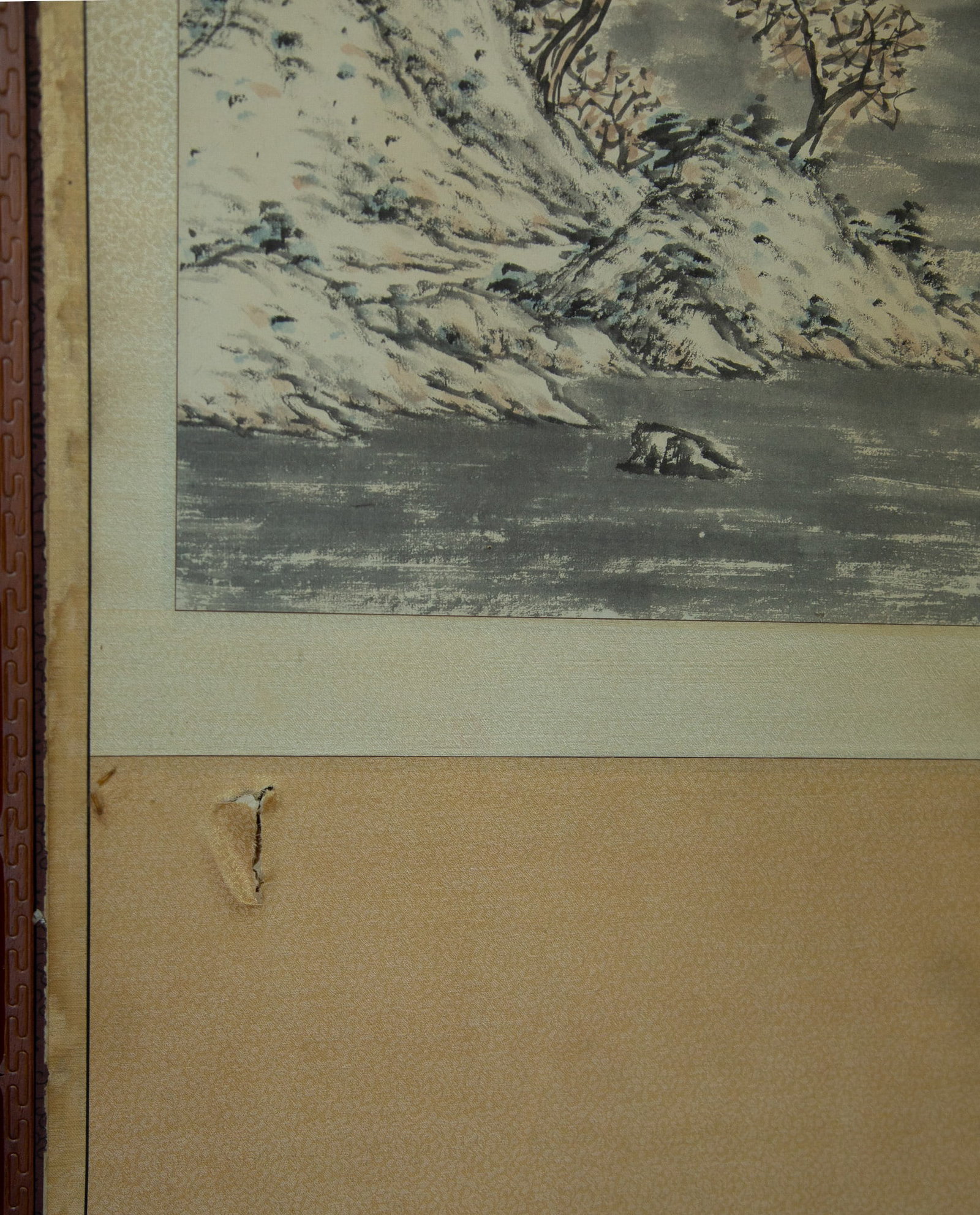 Eight - panel Chinese landscape screen - 6