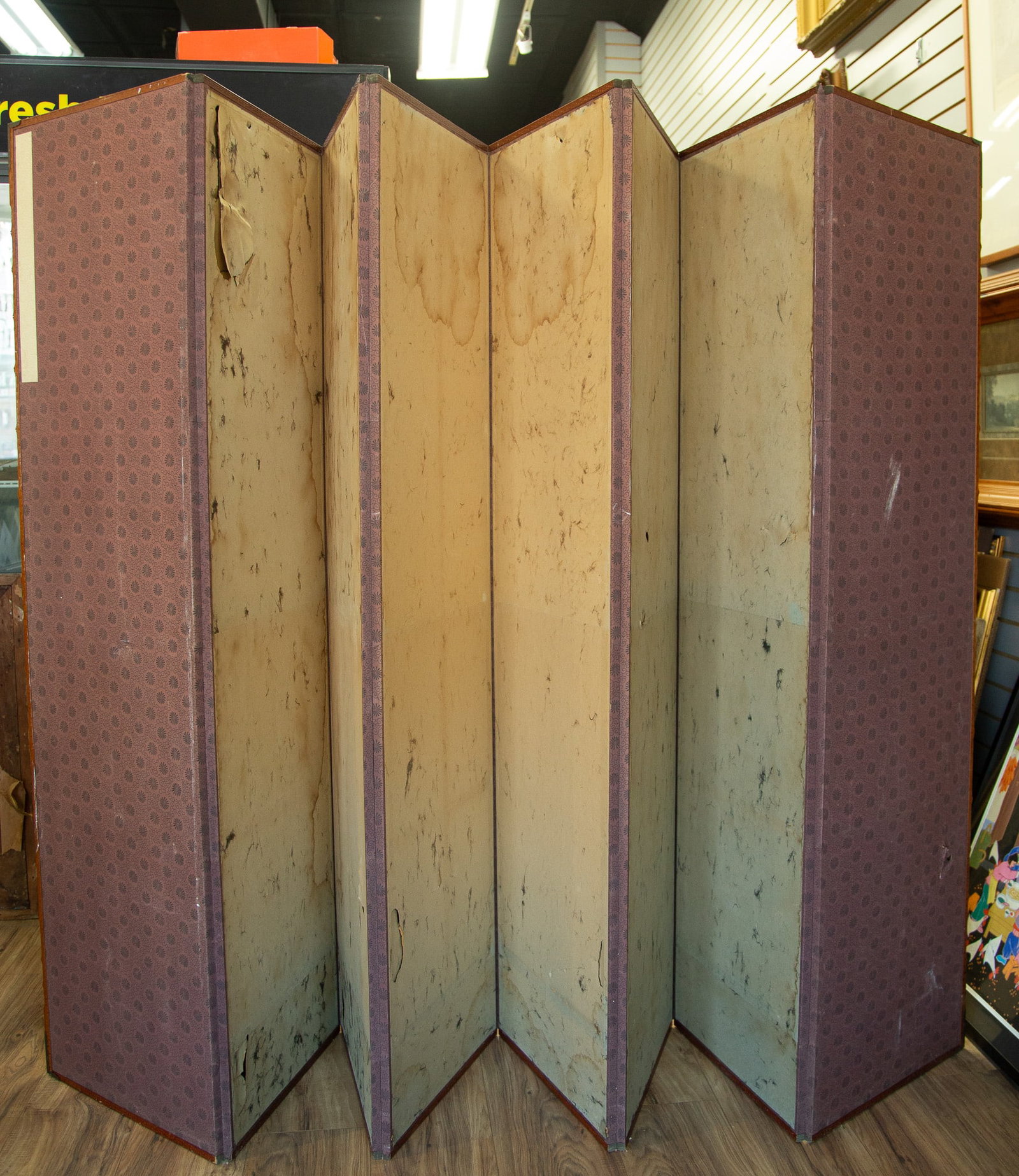 Eight - panel Chinese landscape screen - 7