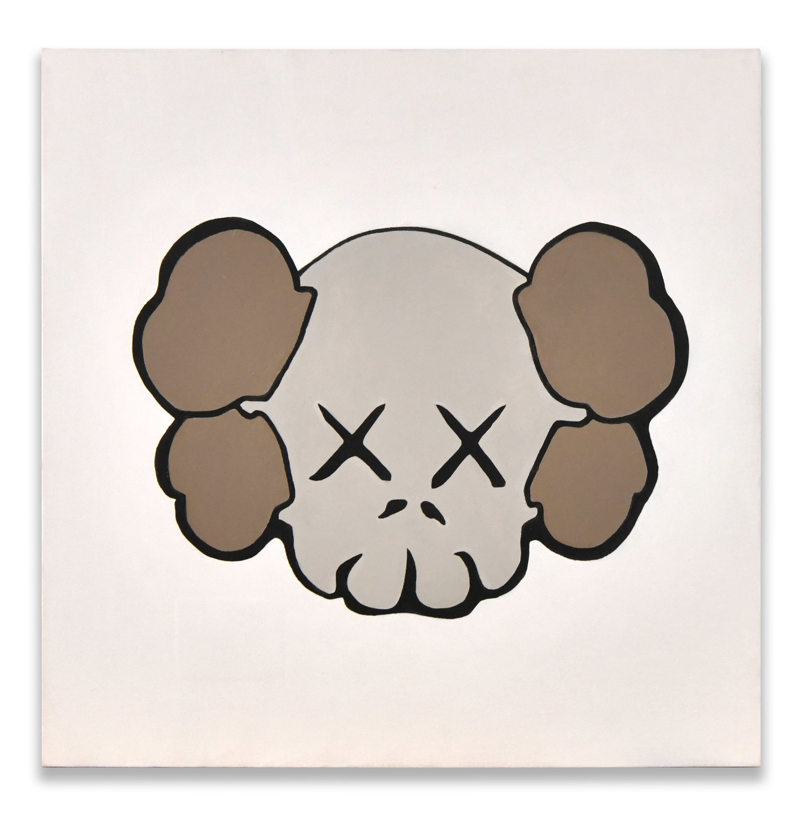 KAWS (1974- ), Attributed to, Acrylic on Canvas: KAWS (1974- ), ATTRIBUTED TO, ACRYLIC ON CANVAS Dimensions: Image size: 61 x 61 cm. All measured values are approximate. Provenance and Authenticity: This painting is presented in the manner and style