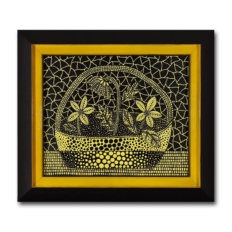 Yayoi Kusama (1929-), Attributed to, Acrylic on Canvas: YAYOI KUSAMA (1929-), ATTRIBUTED TO, ACRYLIC ON CANVAS Dimensions: Image size: 48 x 58 cm. All measured values are approximate. Provenance and Authenticity: This painting is presented in the manner an