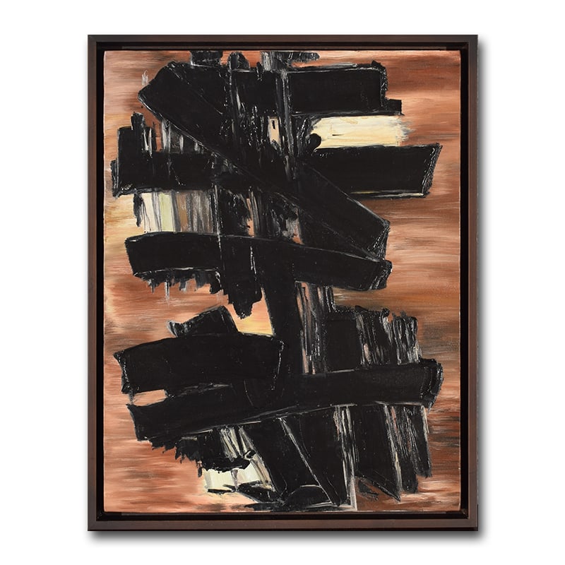 Pierre Soulages (1919-2022), Attributed to, Oil on Canvas: PIERRE SOULAGES (1919-2022), ATTRIBUTED TO, OIL ON CANVAS Dimensions: Image size: 65 x 50 cm. All measured values are approximate. Provenance and Authenticity: This painting is presented in the manner