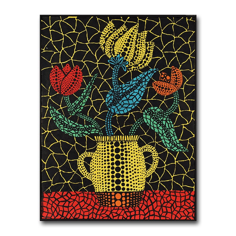 Yayoi Kusama (1929-), Attributed to, Acrylic on Canvas: YAYOI KUSAMA (1929-), ATTRIBUTED TO, ACRYLIC ON CANVAS Dimensions: 80.2 x 60.6 cm. All measured values are approximate. Provenance and Authenticity: This painting is presented in the manner and style 