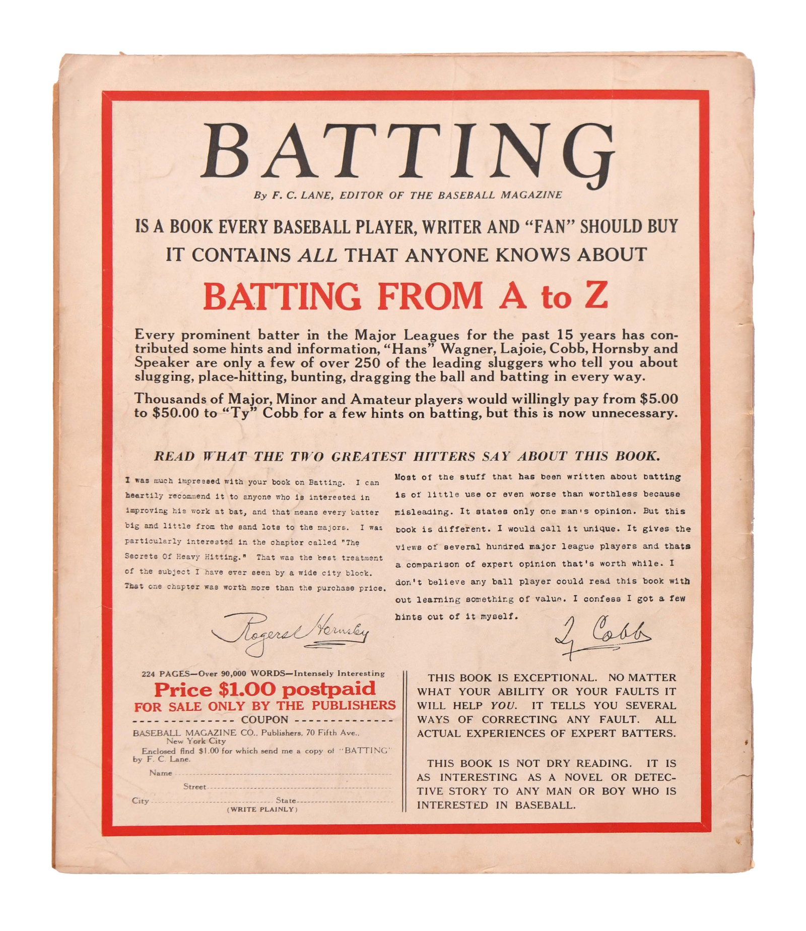 BABE RUTH - Signed Baseball Magazine (July Issue) - 2