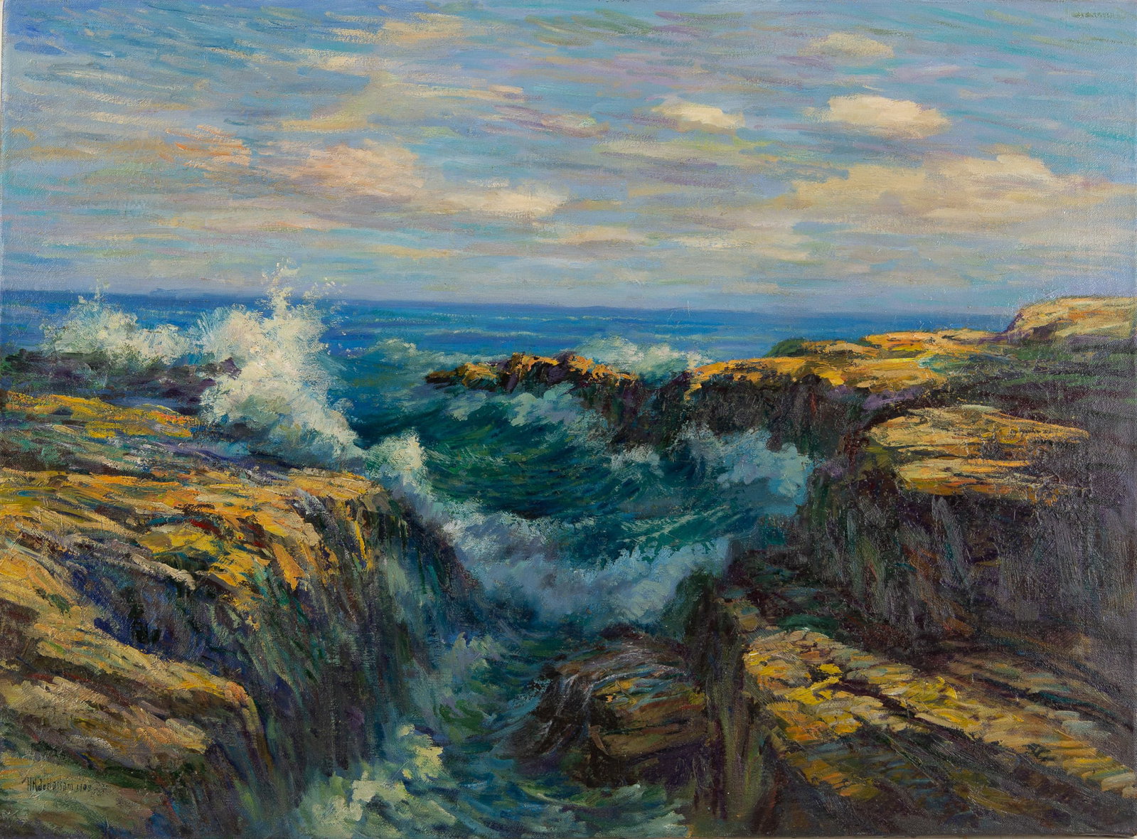 Waves crashing against the reefs (1 of 7)