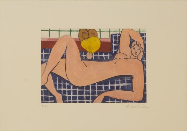 Henri Matisse ( French, 1869 - 1954 ) Portrait Limited Edition Etching on Ppaer: Medium: Limited Edition Etching on Ppaer Style: Portrait Painting Size: 11.75 x 8.25 inches Frame Size: x inches Condition: This artwork is in great condition for its age. Please note the art work is 