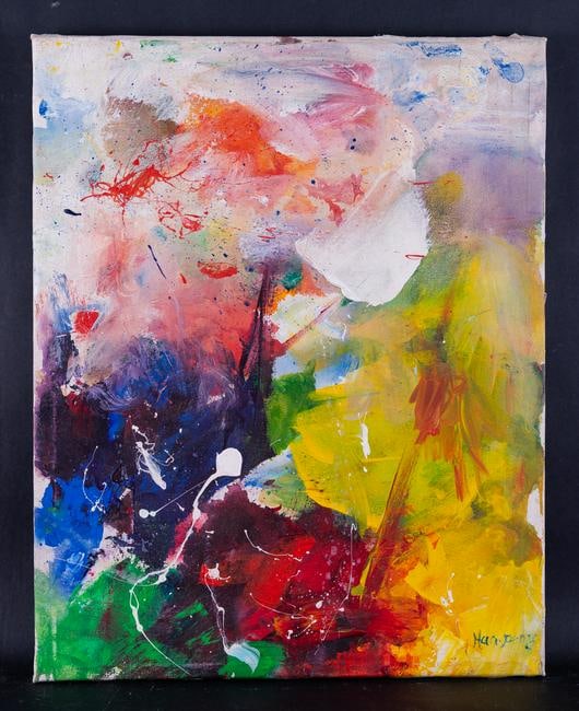 Artist Quan Sun Abstract Oil/Mixed Media By " (1 of 8)