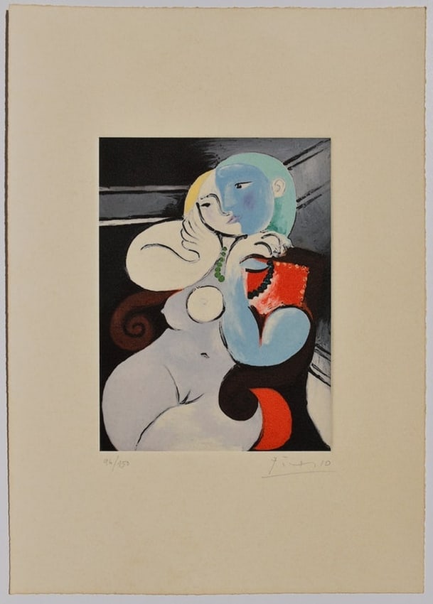Pablo Picasso ( Spanish, 1881 -1973 ) Cubism Etching on Arches Paper: Medium: Etching on Arches Paper Style: Cubism Painting Size: 12 x 8 inches Frame Size: x inches Condition: This artwork is in great condition for its age. Please note the art work is signed and number