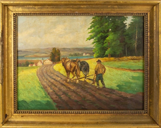 Landscape Oil On Canvas: Medium: Oil On Canvas Style: Landscape Painting Size: 18 x 24 inches Frame Size: 30 x 24 inches Condition: Signature: Hand-signed Artist: CO2605153) Bidders need to know All the items are sold as is