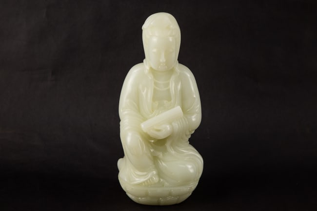 Carved Hardstone Guanyin Figure (1 of 6)