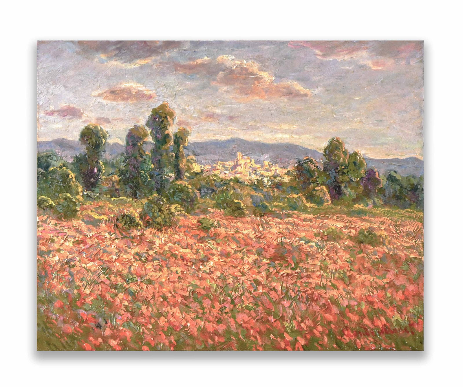 Claude Monet (1840-1926), Attributed to, Oil on Canvas: CLAUDE MONET (1840-1926), ATTRIBUTED TO, OIL ON CANVAS Dimensions: Image size: 39.4 x 50.2 cm. All measured values are appro x imate. Provenance and Authenticity: This painting is presented in the man