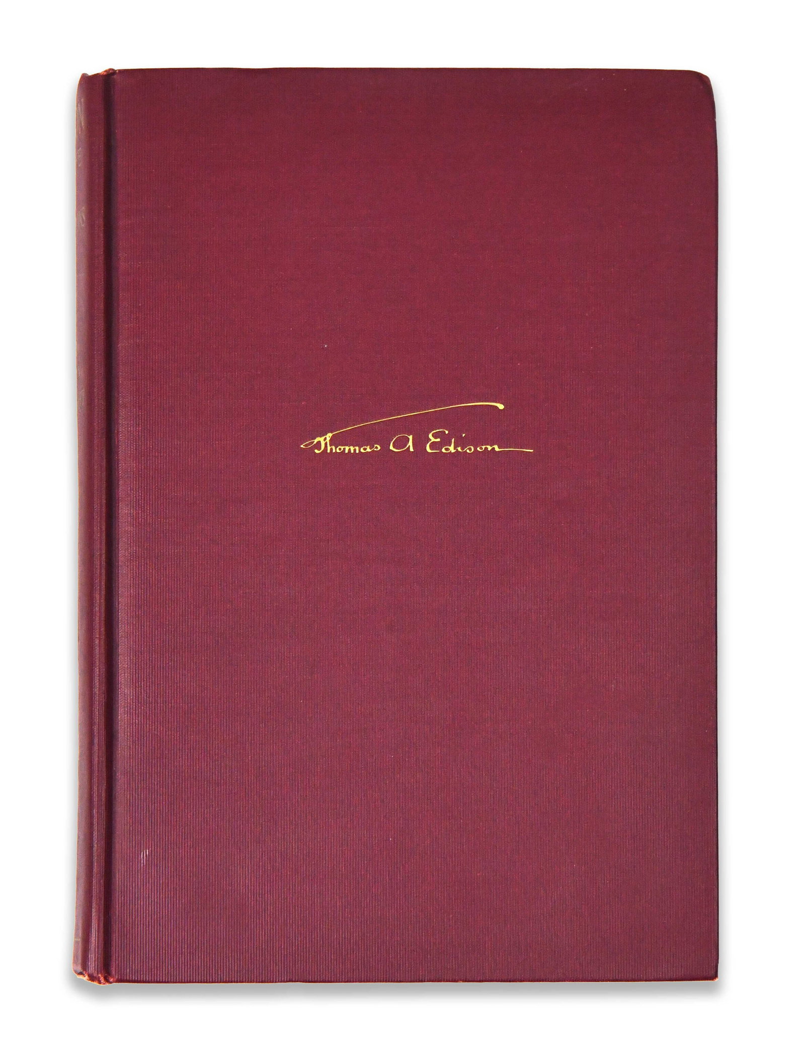 THOMAS A. EDISON - Signed Edison: His Life and Inventions (1 of 4)