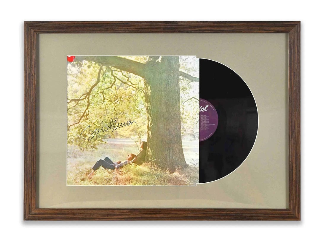 JOHN LENNON - Signed John Lennon / Plastic Ono Band Album Display (1 of 1)