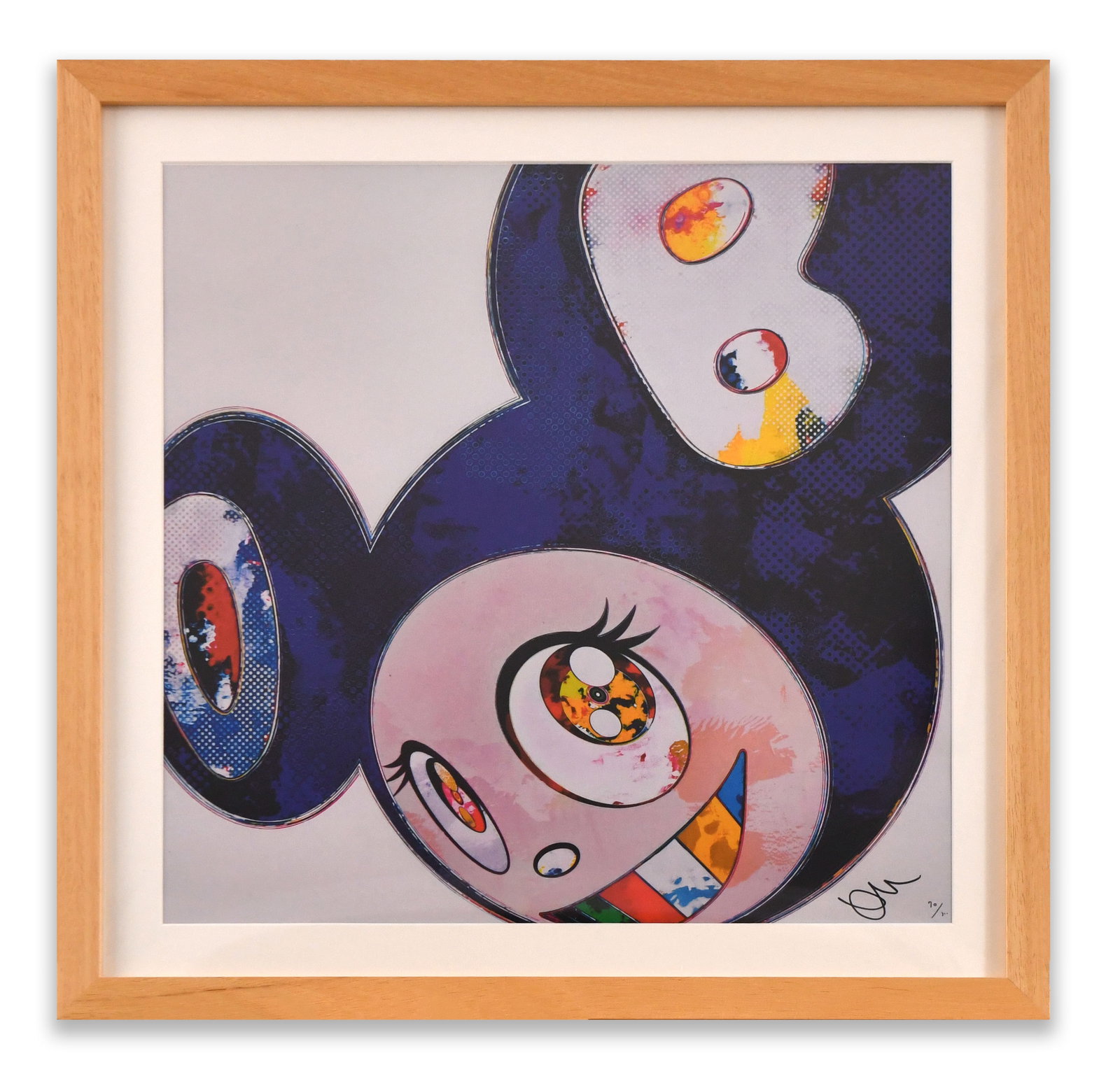 Takashi Murakami (b. 1962), Attributed to, Mr. DOB, Color Print on Paper: TAKASHI MURAKAMI (B. 1962), ATTRIBUTED TO, MR. DOB, COLOR PRINT ON PAPER Dimensions: 50 x 50 cm Provenance and Authenticity: The lower-right corner bears an apparent artist-style monogram together wit