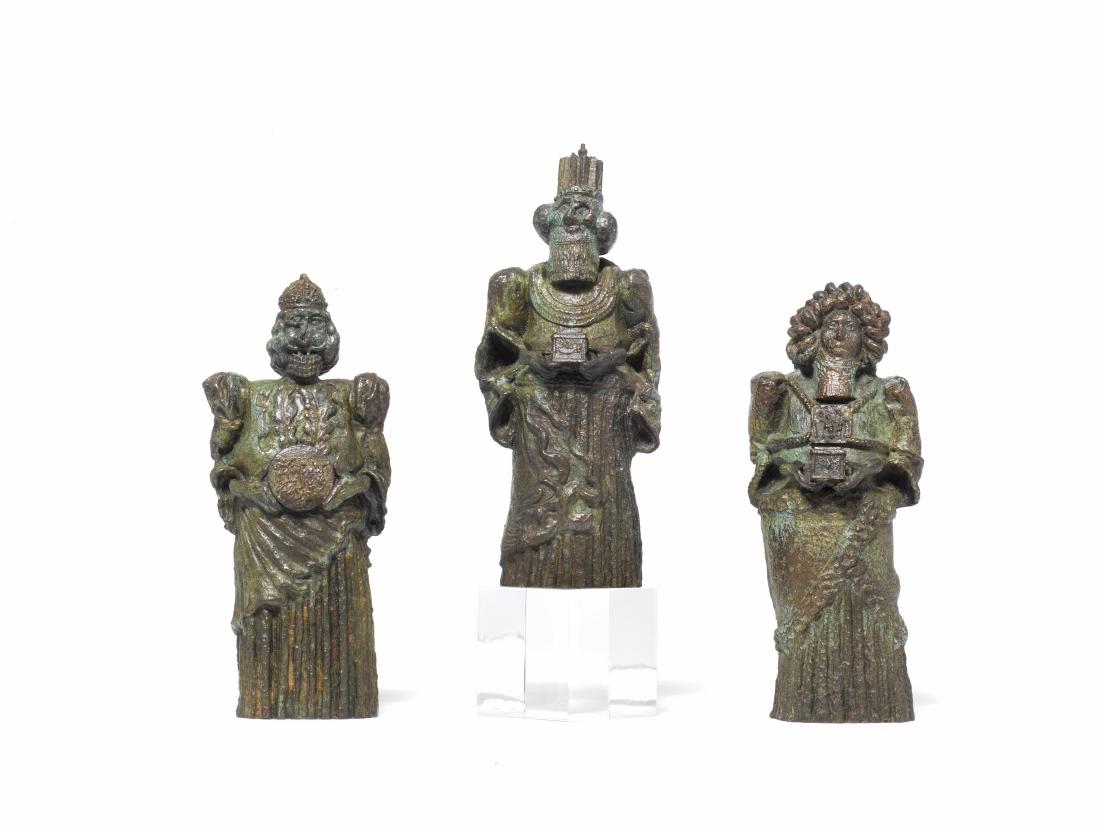 Miguel Berrocal I RE MAGI metallo, h cm 14 ciascuno; (1 of 1)