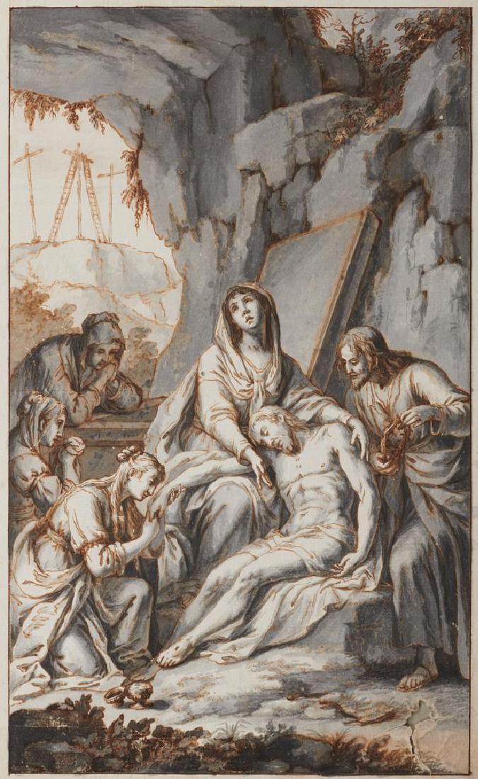 Scuola Emiliana del XVIII secolo LA DEPOSIZIONE NEL (1 of 1)