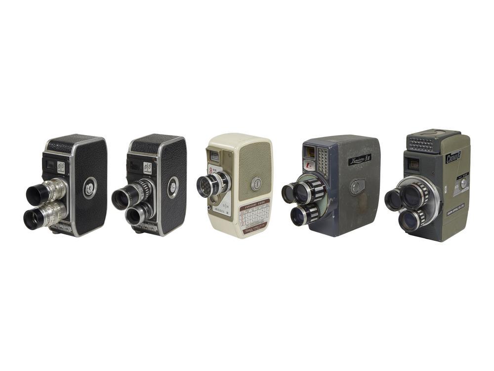 Lotto di cinque cineprese 8 mm 1. Paillard B8, (1 of 2)