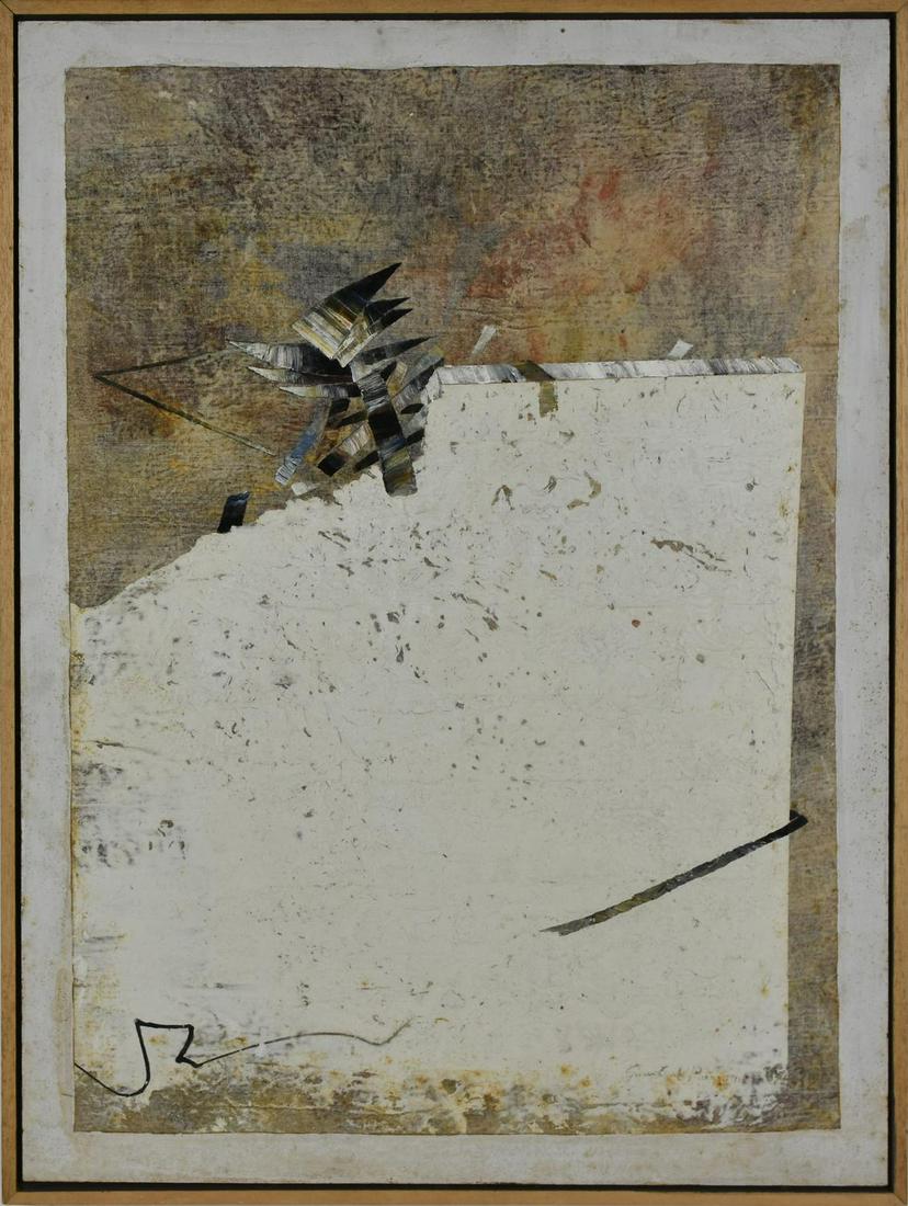 Giancarlo Pozzi GRANDE MURO olio su masonite, cm: Giancarlo PozziGRANDE MUROolio su masonite, cm 69,5x50firma e datasul retro: firma, titlo e dataeseguito nel 1992