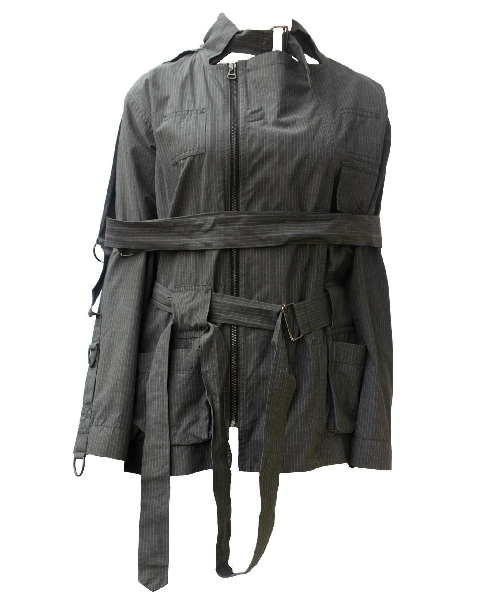 Vivienne Westwood  BONDAGE JACKET  Description: Light pinst (1 of 3)