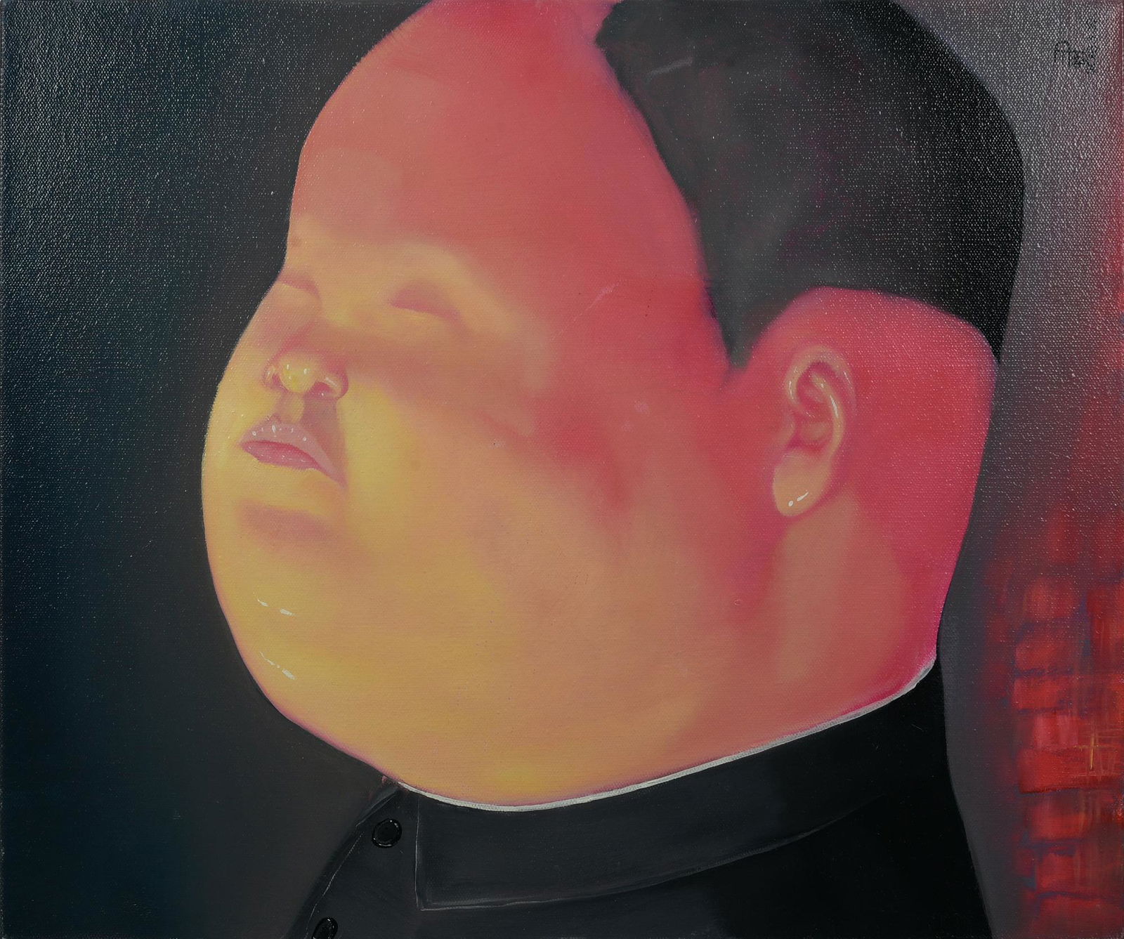 Yin Kun (1969) BABY CHINESE 1 olio su te: Yin Kun(1969)BABY CHINESE 1olio su tela, cm 50x60L'opera e' accompagnata da certificato di provenienza della galleria Alessia Formaggio, Vigevano