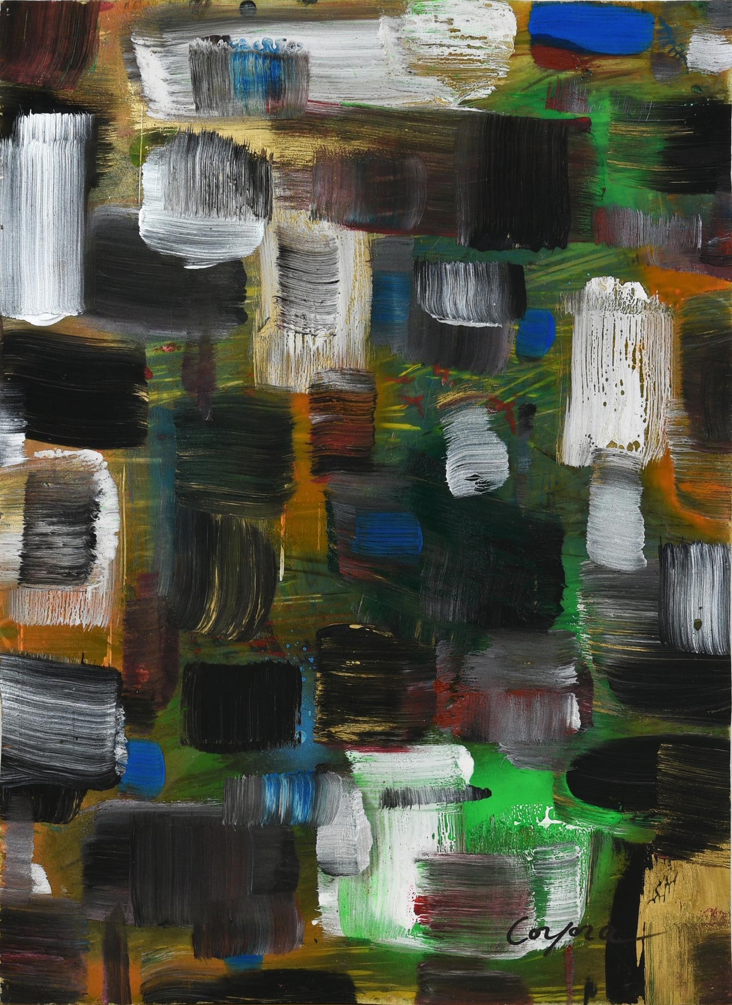 Antonio Corpora (1909 - 2004) SENZA TITOLO: Antonio Corpora(1909 - 2004)SENZA TITOLOtecnica mista su plexiglass, cm 53x39firma