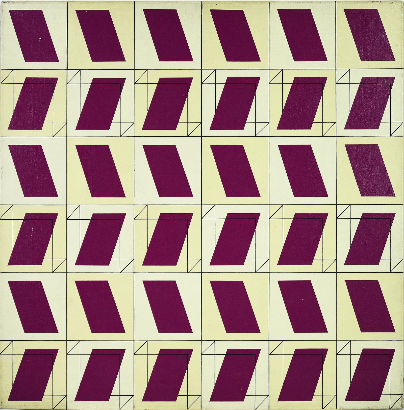 Walter Fusi SENZA TITOLO, 1974: Walter Fusi(1924 - 2013)SENZA TITOLO, 1974olio su tela, cm 60x60sul retro: firma e data