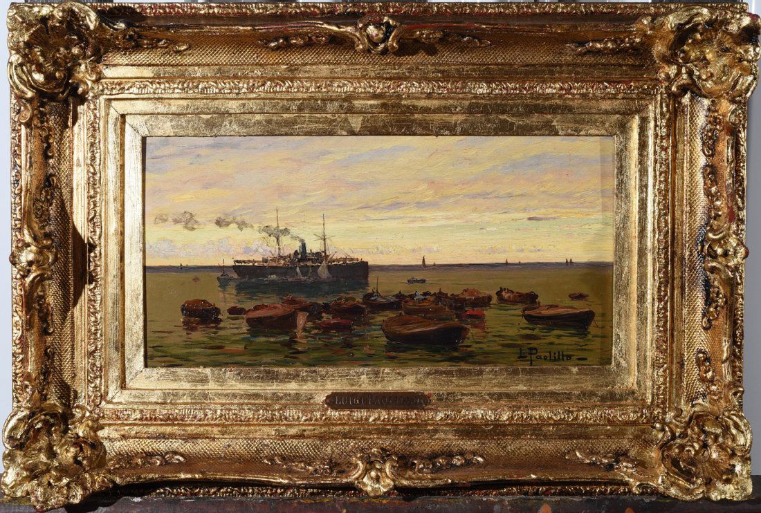 LUIGI PAOLILLO (1864-1934) Marine (1 of 4)