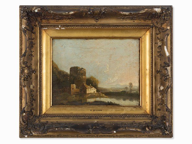 CIRCLE OF R.WILSON (1714-1782), Castle in a River Land (1 of 10)