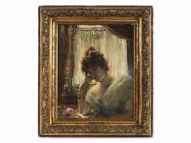 ÉDOUARD RICHTER(1844-1913) Female Portrait (1 of 7)