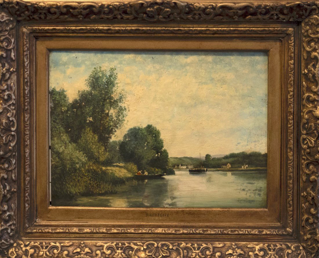 ATTRIBUTED TO DAUBIGNY Sunset (1 of 6)