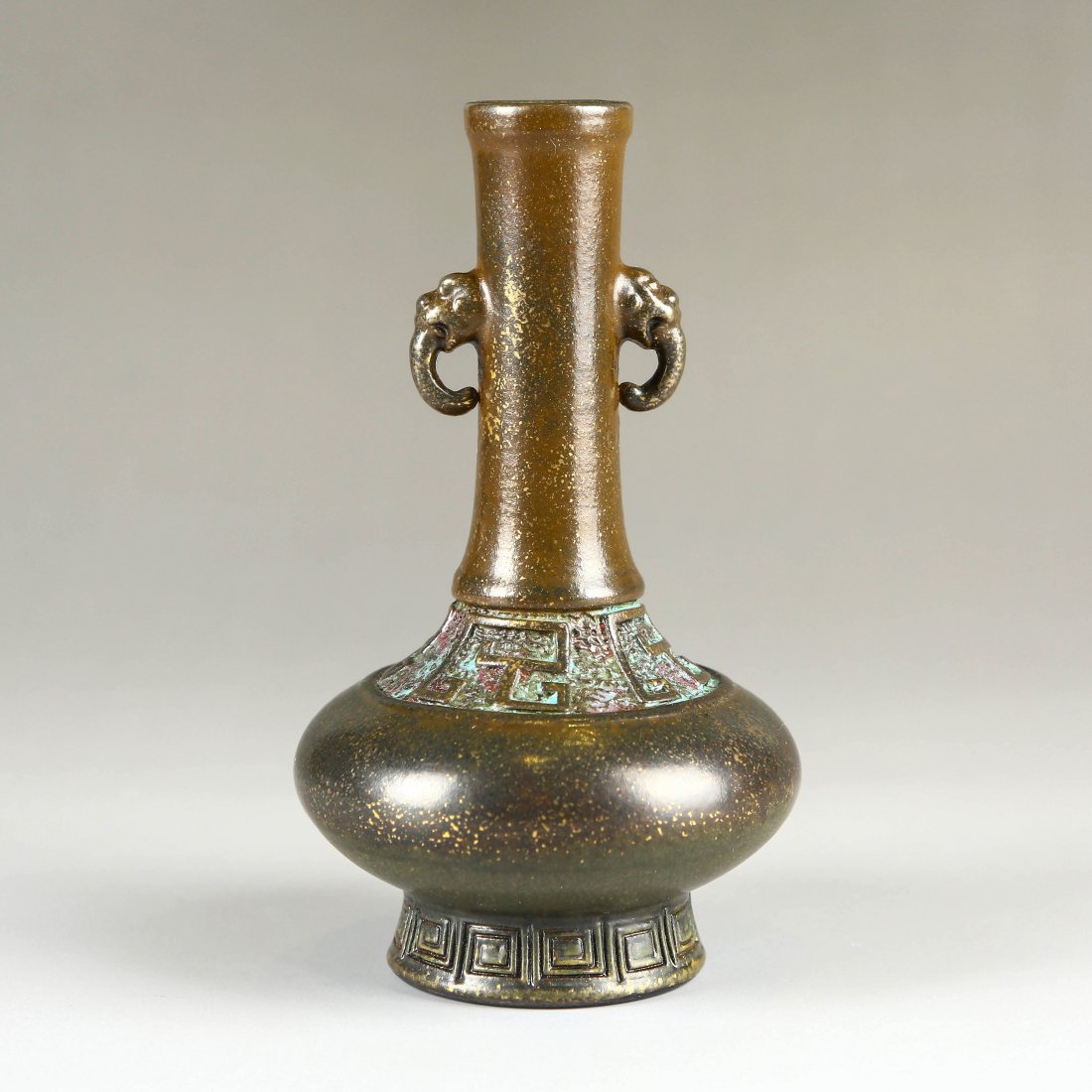 A Teadust-Glazed  Vase With Mark (1 of 8)