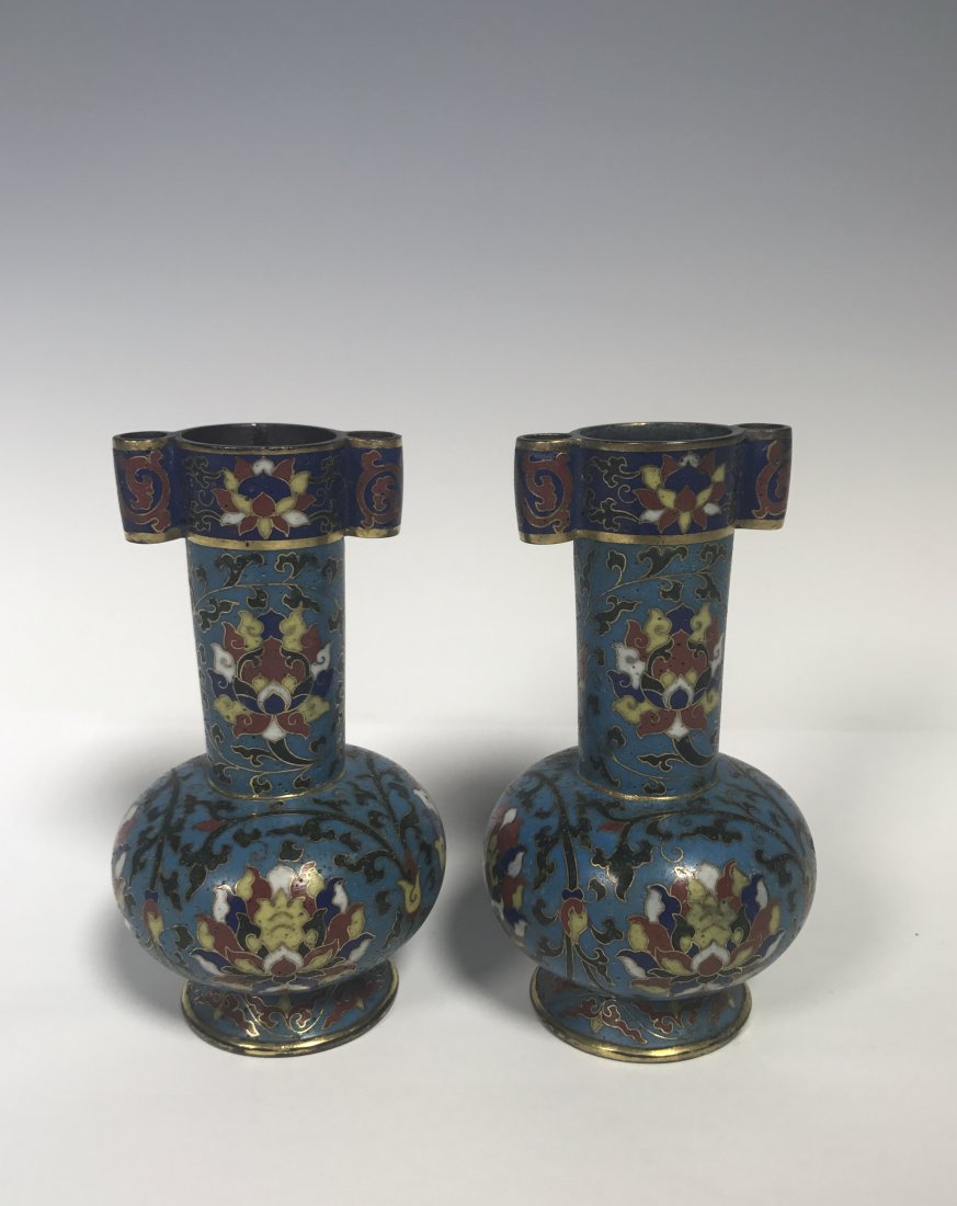 Pair of Cloisonne Vases (1 of 7)
