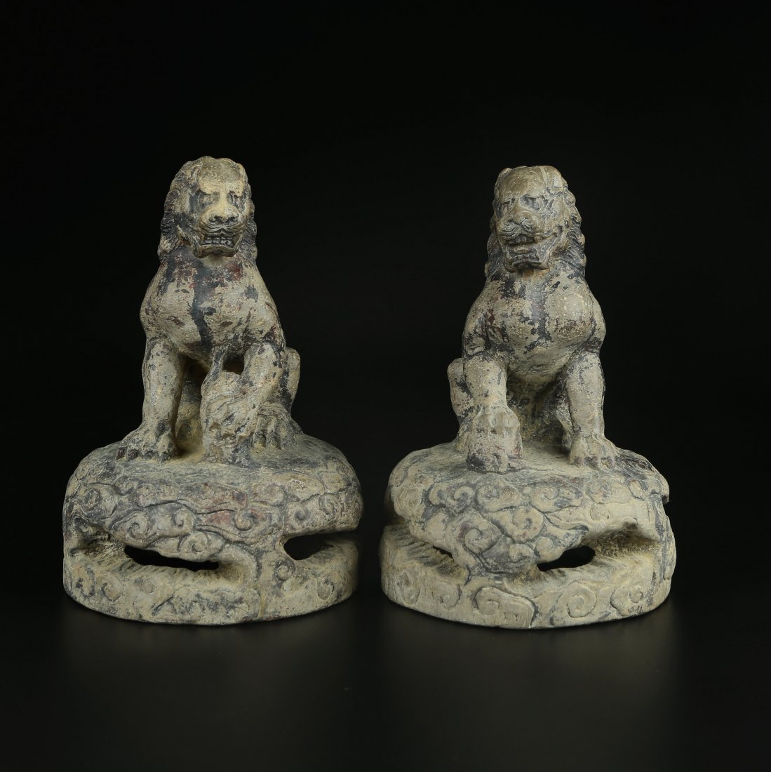 Pair of Stone Foo Dogs (1 of 6)